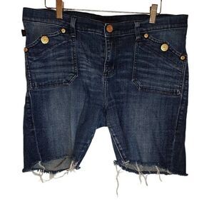 Rock & Republic Cut Off Raw Hem Denim Shorts